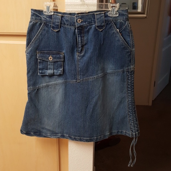 DEFUZE Stretch Jean Skirt - Picture 2 of 8